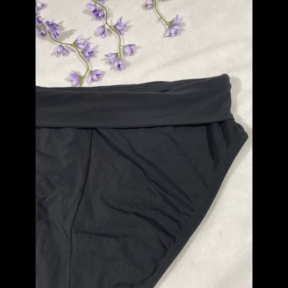 NEW $86 Robin Piccone Kate High Waist‎ Bikini Bottoms in Black [SZ Large ] - Picture 10 of 12